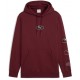 Puma Logo Sweatshirt with Hood Burgundy 688180 - 96 Puma Logo Sweatshirt with Hood Burgundy 688180 - 96