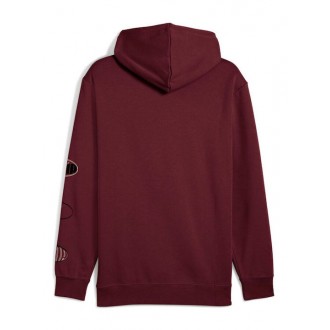 Puma Logo Sweatshirt with Hood Burgundy 688180 - 96 Puma Logo Sweatshirt with Hood Burgundy 688180 - 96