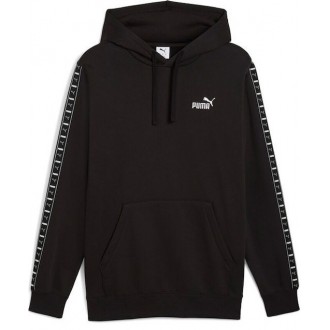 Puma Tape Sweatshirt Fleece with Hood Black 684675 - 01