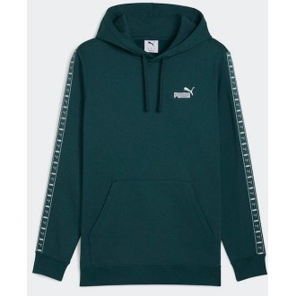 Puma Tape Sweatshirt Fleece with Hood Green 684675 - 75