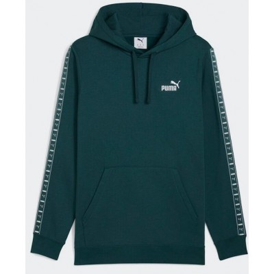 Puma Tape Sweatshirt Fleece with Hood Green 684675 - 75