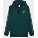 Puma Tape Sweatshirt Fleece with Hood Green 684675 - 75 Puma Tape Sweatshirt Fleece with Hood Green 684675 - 75