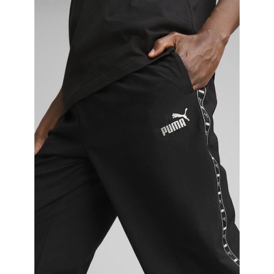 Puma Tape Παντελόνι Φόρμας Γυαλιστερό Black 684681 - 01 Puma Tape Παντελόνι Φόρμας Γυαλιστερό Black 684681 - 01