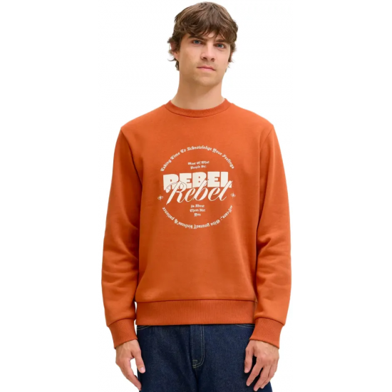JJ REBEL by Jack & Jones JREBGRAY CREW NECK SWEAT 12286664-BOMBAY BROWN JJ REBEL by Jack & Jones JREBGRAY CREW NECK SWEAT 12286664-BOMBAY BROWN