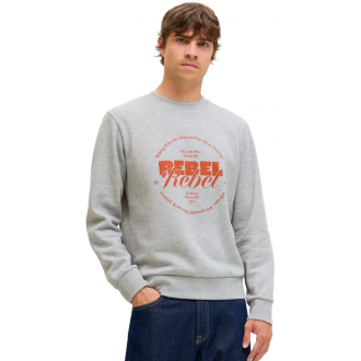 JJ REBEL by Jack & Jones JREBGRAY CREW NECK SWEAT 12286664 - light grey melange JJ REBEL by Jack & Jones JREBGRAY CREW NECK SWEAT 12286664 - light grey melange