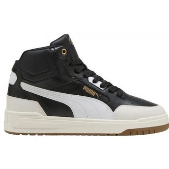 Puma Shuffle Ανδρικά Μποτάκια Λευκά 402598-06