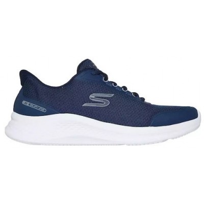 Skechers Mesh Lace Up Ανδρικά Sneakers Navy Μπλε 233183-NVY