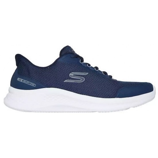 Skechers Mesh Lace Up Ανδρικά Sneakers Navy Μπλε 233183-NVY Skechers Mesh Lace Up Ανδρικά Sneakers Navy Μπλε 233183-NVY