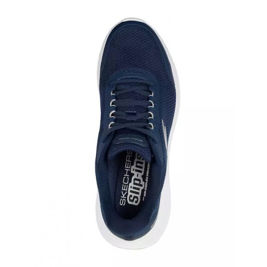 Skechers Mesh Lace Up Ανδρικά Sneakers Navy Μπλε 233183-NVY Skechers Mesh Lace Up Ανδρικά Sneakers Navy Μπλε 233183-NVY