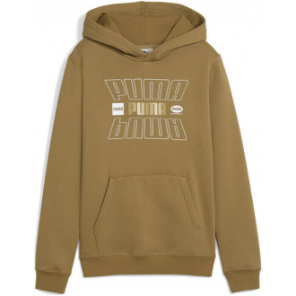 Puma Παιδικό Φούτερ με Κουκούλα Καφέ 690280 - 69 Puma Παιδικό Φούτερ με Κουκούλα Καφέ 690280 - 69