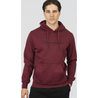 Rebase Hoodie with Dense Embroidery Brushed Fleece 252rtop - 1042 wine Rebase Hoodie with Dense Embroidery Brushed Fleece 252rtop - 1042 wine