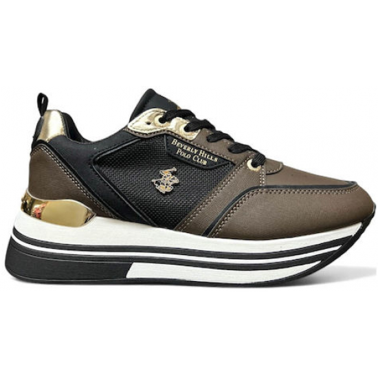 Βeverly Hills Polo ClubΓυναικεία Sneakers Καφέ BHW523305-0499 Βeverly Hills Polo ClubΓυναικεία Sneakers Καφέ BHW523305-0499