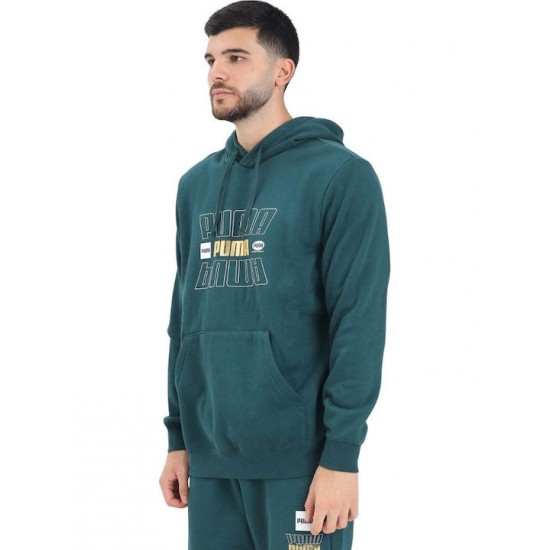 Puma Essentials Φούτερ Πράσινο 688190-75 Puma Essentials Φούτερ Πράσινο 688190-75
