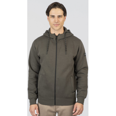 Rebase Hoodie Full-Zip Brushed Fleece 252rtop - 1062 khaki Rebase Hoodie Full-Zip Brushed Fleece 252rtop - 1062 khaki