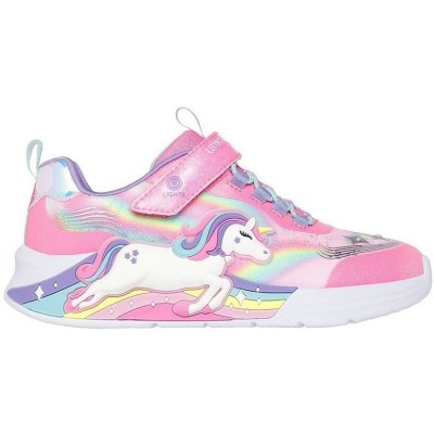 Skechers S-lights Παιδικά Sneakers με Σκρατς Ροζ 302298L-PKMT Skechers S-lights Παιδικά Sneakers με Σκρατς Ροζ 302298L-PKMT