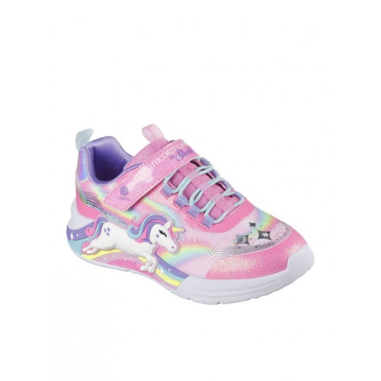 Skechers S-lights Παιδικά Sneakers με Σκρατς Ροζ 302298L-PKMT Skechers S-lights Παιδικά Sneakers με Σκρατς Ροζ 302298L-PKMT