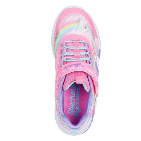 Skechers S-lights Παιδικά Sneakers με Σκρατς Ροζ 302298L-PKMT Skechers S-lights Παιδικά Sneakers με Σκρατς Ροζ 302298L-PKMT