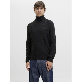 JJ Rebel by Jack & Jones Πουλόβερ Μακρυμάνικο Μαύρο 12279467 - black JJ Rebel by Jack & Jones Πουλόβερ Μακρυμάνικο Μαύρο 12279467 - black