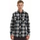 Emerson Long-sleeved Flannel Shirt Checked 252.em60.80 ice blue-black Emerson Long-sleeved Flannel Shirt Checked 252.em60.80 ice blue-black
