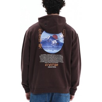 Emerson Sweatshirt Fleece with Hood 252.em20.27 D brown