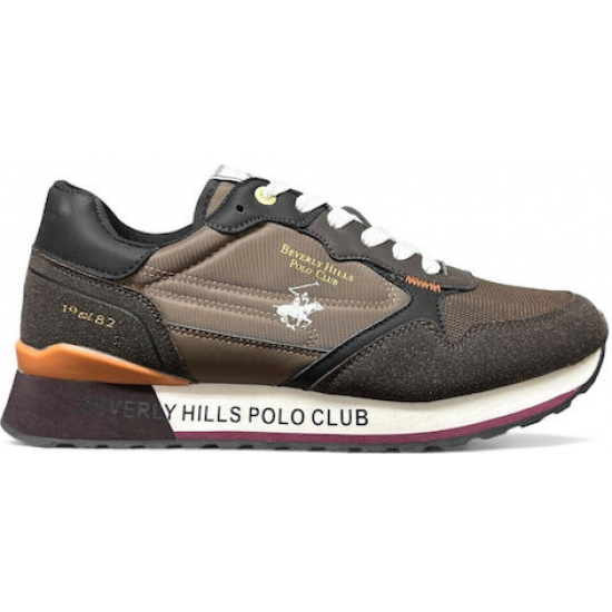 Beverly Hills Polo Club Ανδρικά Sneakers Καφέ BHM523105-0012 Beverly Hills Polo Club Ανδρικά Sneakers Καφέ BHM523105-0012
