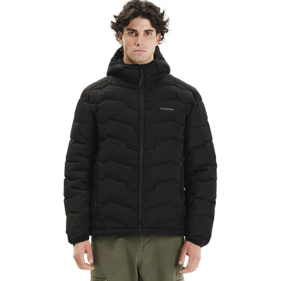 Emerson Men's Hooded Puffer Jacket 252.EM10.56-BLACK Emerson Men's Hooded Puffer Jacket 252.EM10.56-BLACK