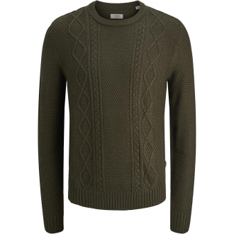 JJ REBEL by Jack & Jones Men's Jrebjosh Knit Crew Neck 12263218 forest night JJ REBEL by Jack & Jones Men's Jrebjosh Knit Crew Neck 12263218 forest night