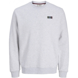 JJ Rebel by Jack & Jones Φούτερ 12279404 white melange JJ Rebel by Jack & Jones Φούτερ 12279404 white melange