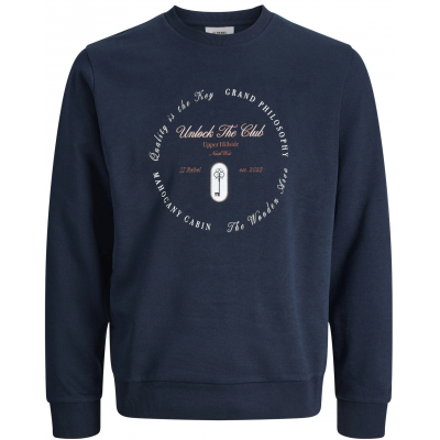 JJ REBEL by Jack & Jones μπλε πουλόβερ 12284987 - sky captain