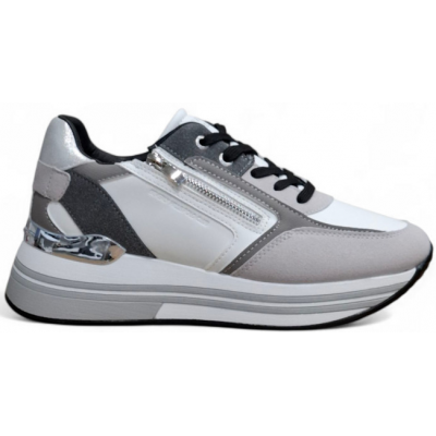 Beverly Hills Polo Club Γυναικεία Sneakers BHW523310-0072 white grey Beverly Hills Polo Club Γυναικεία Sneakers BHW523310-0072 white grey