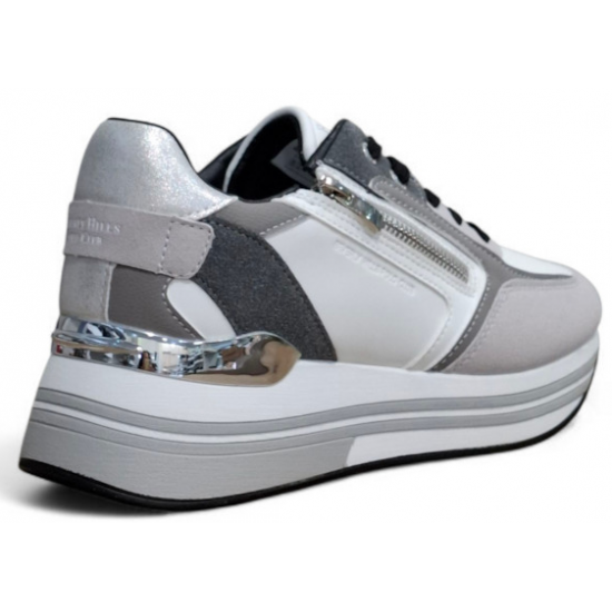 Beverly Hills Polo Club Γυναικεία Sneakers BHW523310-0072 white grey Beverly Hills Polo Club Γυναικεία Sneakers BHW523310-0072 white grey