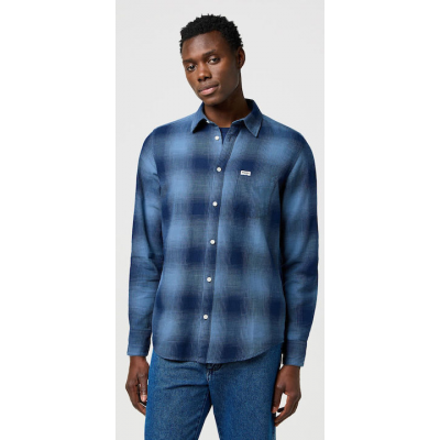 Wrangler Ανδρικό Μακρυμάνικο Πουκάμισο 112371653 dark indigo