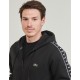 Lacoste Regular Fit Logo Stripe Zip Up Hoodie Ζακέτα με Κουκούλα και Φερμουάρ SH7457 00 031  NOIR