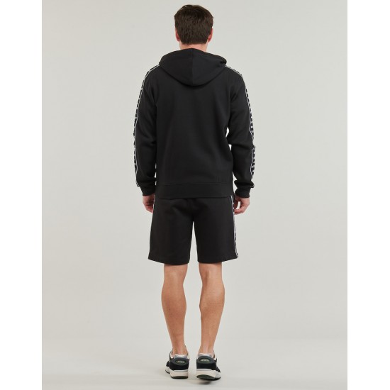 Lacoste Regular Fit Logo Stripe Zip Up Hoodie Ζακέτα με Κουκούλα και Φερμουάρ SH7457 00 031  NOIR