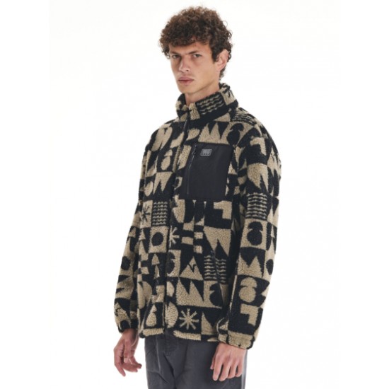Emerson ΑΝΔΡΙΚΟ SHERPA FLEECE ΜΕ ΦΕΡΜΟΥΑΡ 252.em290.429 - pr542b beige Emerson ΑΝΔΡΙΚΟ SHERPA FLEECE ΜΕ ΦΕΡΜΟΥΑΡ 252.em290.429 - pr542b beige