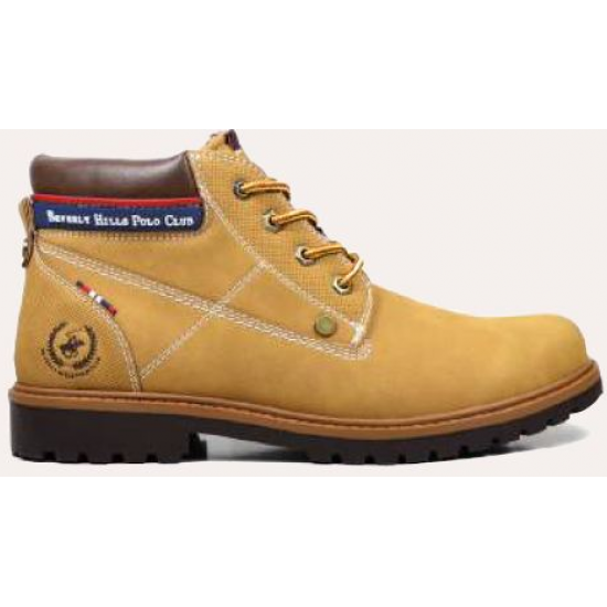 Beverly Hills Polo Club Ανδρικά Μποτάκια Καφέ BHM521000 beige brown Beverly Hills Polo Club Ανδρικά Μποτάκια Καφέ BHM521000 beige brown