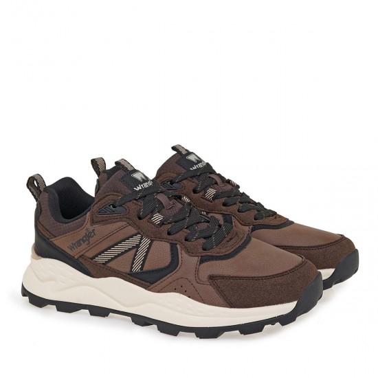 Wrangler SNEAKERS 20253026.34b - chestnut- Καφέ Καφέ Wrangler SNEAKERS 20253026.34b - chestnut- Καφέ Καφέ