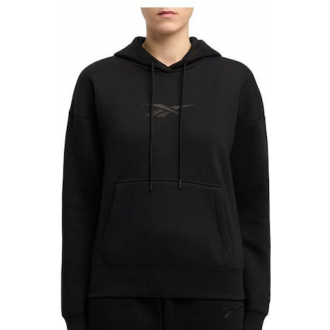 Reebok Logo Γυναικείο Φούτερ με Κουκούλα 100241279 black