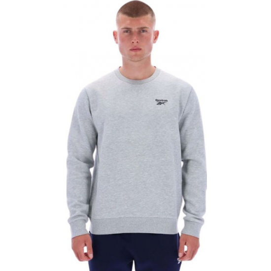 Reebok Small Logo Φούτερ Fleece 100240742 - light grey marl Reebok Small Logo Φούτερ Fleece 100240742 - light grey marl
