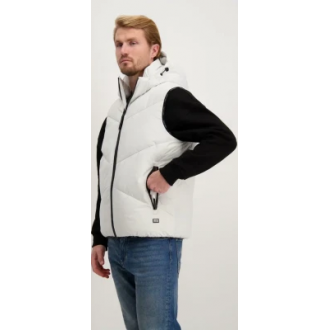 Cars Jeans Ανδρικά χειμωνιάτικα μπουφάν  Bodywarmer Tayzer 6416423 - white