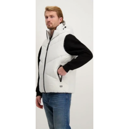 Cars Jeans Ανδρικά χειμωνιάτικα μπουφάν Bodywarmer Tayzer 6416423 - white Cars Jeans Ανδρικά χειμωνιάτικα μπουφάν Bodywarmer Tayzer 6416423 - white