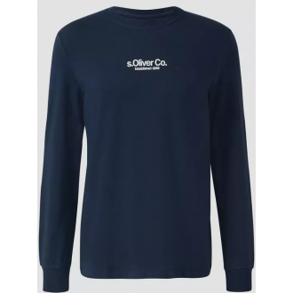 S.Oliver Cotton long sleeve with ribbed cuffs and logo 2169157 - 59d1
