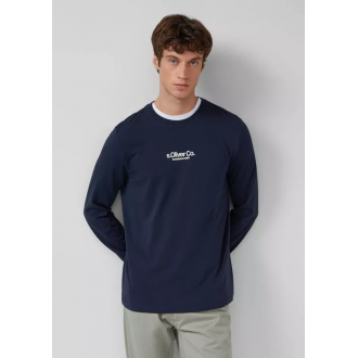 S.Oliver Cotton long sleeve with ribbed cuffs and logo 2169157 - 59d1 S.Oliver Cotton long sleeve with ribbed cuffs and logo 2169157 - 59d1