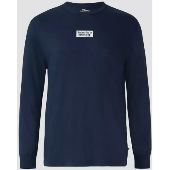 S.Oliver Longsleeve Subscribe Navy 2173867 - 59d1 S.Oliver Longsleeve Subscribe Navy 2173867 - 59d1