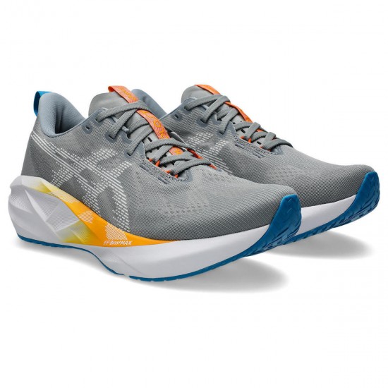 Asics Novablast 5 Ανδρικά Παπούτσια Υφασμάτινα Gravel-White 1011B974-020 Asics Novablast 5 Ανδρικά Παπούτσια Υφασμάτινα Gravel-White 1011B974-020