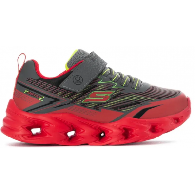 Skechers Vortex 2.0 Παιδικά Sneakers με Σκρατς και Φωτάκια Πρασινα 400605L-RDCC