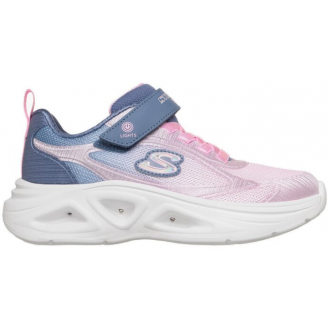 Skechers Glow 2 Kids Velcro Lights Παιδικά Αθλητικά Ροζ 303729L-GYPK