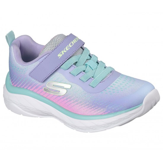 Skechers JR Gore and Strap Sublimated Ombre Sparkle Mesh Sneaker 303599L-LVMT Skechers JR Gore and Strap Sublimated Ombre Sparkle Mesh Sneaker 303599L-LVMT