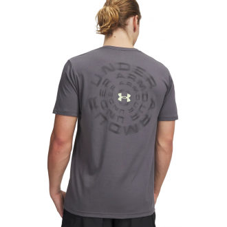 Under Armour Team Issue Wordmark Αθλητικό Ανδρικό T-shirt Γκρι με Λογότυπο 6009248-025