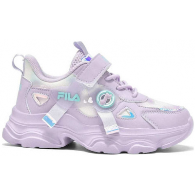 FILA Musha 3 Memory Velcro Παιδικά Παπούτσια Casual σε Μωβ Χρώμα 3YF61003-800 purple